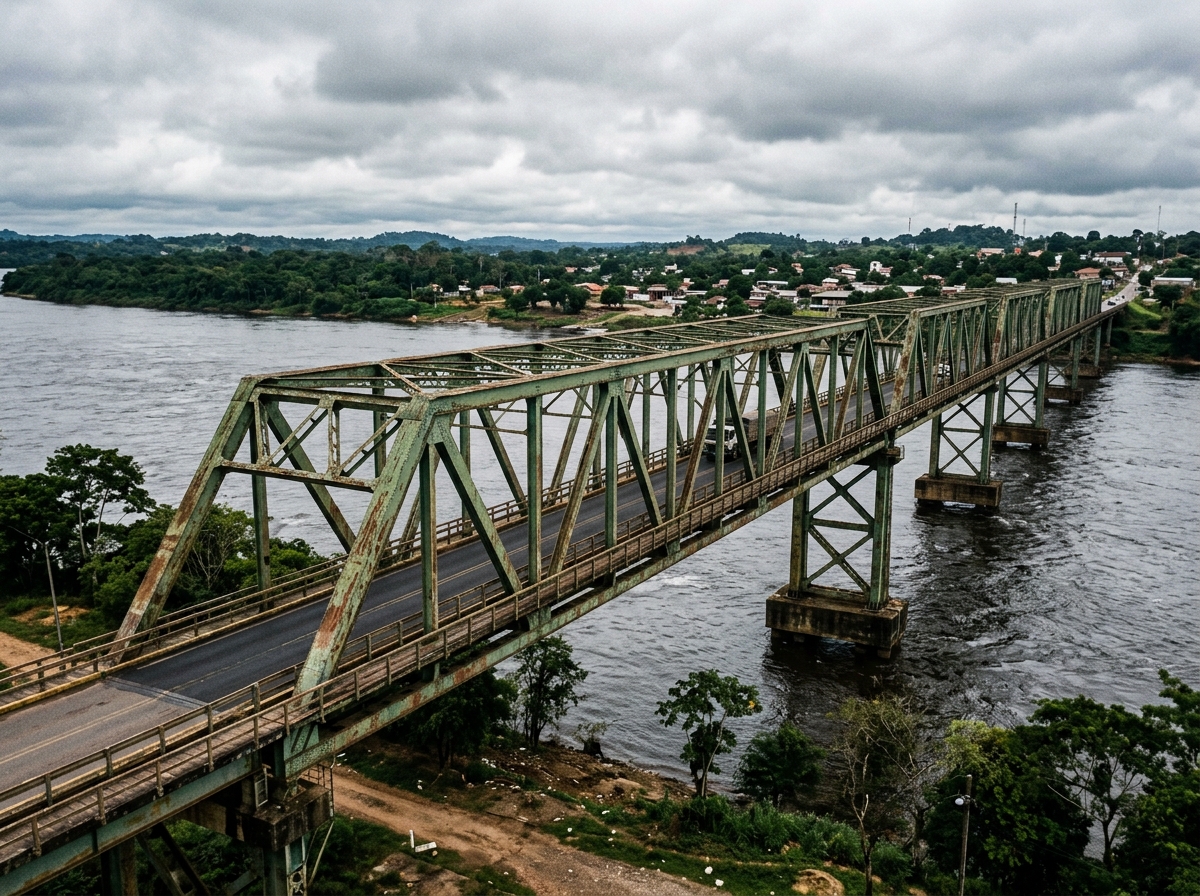 Friendship Bridge connecting countries over water